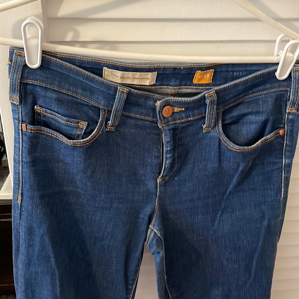 Pilcro and the Letterpress Anthropologie mid rise skinny ankle jeans